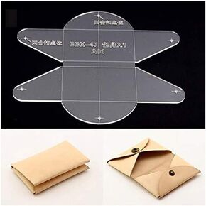 NW Card Holder Acrylic Template Bag Leather Pattern Acrylic Leather Pattern Leather Templates for Card Bag