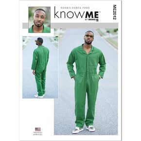 مجموعة أنماط خياطة جمبسوت رجالي Know Me من Norris Dánta Ford، رمز التصميم ME2012، 34-36-38-40-42، متعدد الألوان