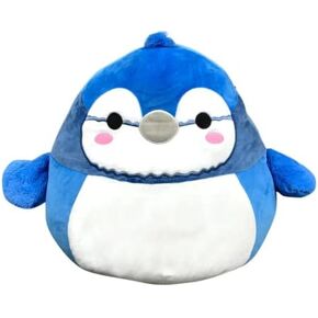 وسادة Squishmallow الرسمية كيلي توي مقاس 12 بوصة على شكل فرقة الطيور القابلة للجمع (Babs Blue Jay) in Saudi Arabia