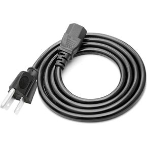 3 Prong Power Cord Replacement for Optoma HD143X HD39HDR UHD50 UHD38 UHD38x UHZ45 UHZ50 GT1080HDR UHD55 HD143X Projector 8.2ft AC Power Cord Cable