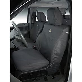 Covercraft Carhartt SeatSaver Custom Seat Covers | SSC3484CAGY | 1st Row 40/20/40 Bench Seat | for 2019-2021 Ram 2500/3500 | Gravel