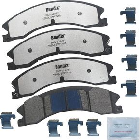 Bendix Fleet Metlok Severe Duty Front Brake Pads for Nissan NV1500 2015-2012, NV2500 2015-2012, NV3500 2015-2012- (MKD1565AFM)