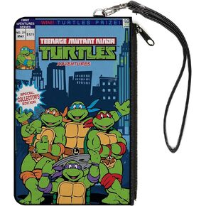 Buckle-Down Women's Standard Zip Wallet Ninja Turtles Large, 8" x 5"