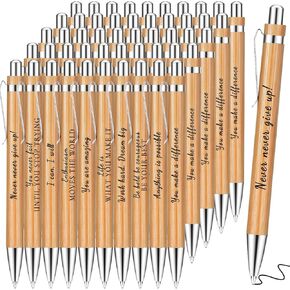 50 قلمًا ملهمًا، مجموعة أقلام، أقلام حبر جاف مع اقتباسات ملهمة، أقلام مخصصة مضحكة، أقلام حبر سوداء، مجموعة أقلام جل، أقلام شكر، هدايا ملهمة للنساء والرجال، ملهمة in Kuwait