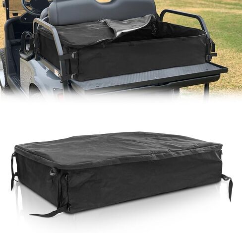 حقيبة تخزين عالمية لعربة الجولف لشخصين و4 ركاب للمقعد الخلفي لعربة الجولف، حقيبة شحن لعربة الجولف مقاومة للماء لسيارة EZGO Club Car Yamaha (أسود) in Kuwait