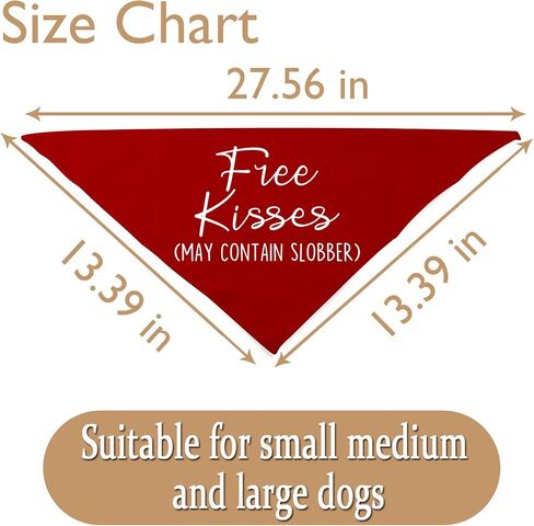 JXGZSO 1 Piece Free Kisses/Will You Be My Valentine/Stealing Hearts Dog Bandana Valentine's Day Dog Bandana (Be My Valentine D) in Saudi Arabia