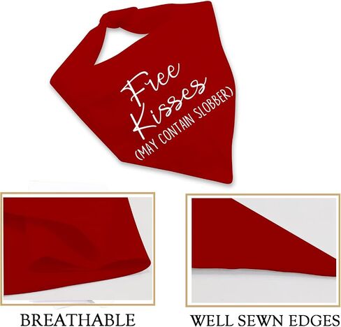 JXGZSO 1 Piece Free Kisses/Will You Be My Valentine/Stealing Hearts Dog Bandana Valentine's Day Dog Bandana (Be My Valentine D) in Saudi Arabia