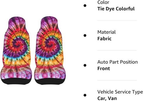 BLUBLU Car Front Seat Covers 2 PCS, Vehicle Seat Protector Car Mat Covers, Fit Most Cars, Sedan, SUV, Van - Cat with Glasses in Saudi Arabia