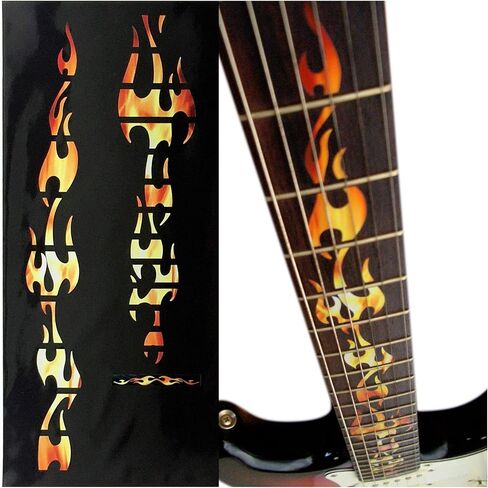 Jockomo Fire Flame Real Fire Guitar Inlay Sticker in Saudi Arabia