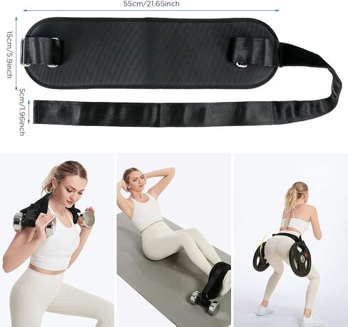Pro Hip Thrust Belt, Exercise Booty Belt for Hip Thrust Use with Dumbbells, Kettlebells, Plates, Adjustable Anti-slip Multifunctional Fitness Belt for Gym or Home Workout in Kuwait