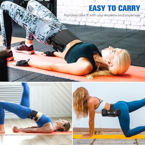 Pro Hip Thrust Belt, Exercise Booty Belt for Hip Thrust Use with Dumbbells, Kettlebells, Plates, Adjustable Anti-slip Multifunctional Fitness Belt for Gym or Home Workout in Kuwait