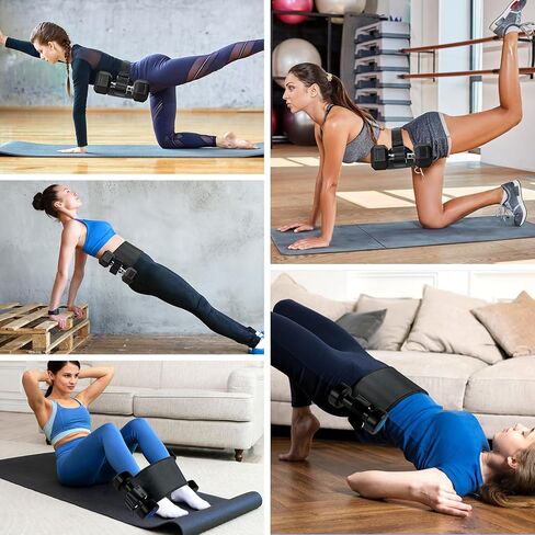 Pro Hip Thrust Belt, Exercise Booty Belt for Hip Thrust Use with Dumbbells, Kettlebells, Plates, Adjustable Anti-slip Multifunctional Fitness Belt for Gym or Home Workout in Kuwait