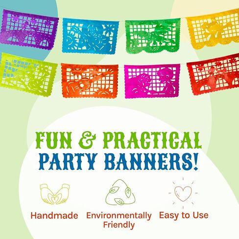 16 Ft Coco Movie Papel Picado Plastic Extra Large Mexican Banners with Iconic Coco Movie Scenes, Mexican Party Decorations, Mexican Theme Party Decorations with Disney Coco Papel Picado Party Banners in Saudi Arabia