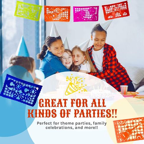 16 Ft Coco Movie Papel Picado Plastic Extra Large Mexican Banners with Iconic Coco Movie Scenes, Mexican Party Decorations, Mexican Theme Party Decorations with Disney Coco Papel Picado Party Banners in Saudi Arabia