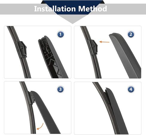 X AUTOHAUX Rear Windshield Wiper Blade Arm Set for Audi A4 Avant 2010-2016 - 400mm 16inch in Saudi Arabia