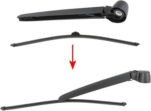 X AUTOHAUX Rear Windshield Wiper Blade Arm Set for Audi A4 Avant 2010-2016 - 400mm 16inch in Saudi Arabia