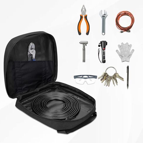15 Inch Jumper Cable Bag,Heavy Duty Cable Storage Bag,Water Resistant Cable Organizer Bag for Jumper Cable,EV Charging Cables, Cords and Hoses (15 Inch Blue) in Saudi Arabia