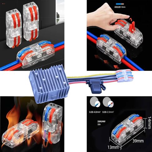Step Down Converter 12v 10a 120w for 18v to 12v Step Down 48v to 12v Converter 24v to 12v Converter 20v to 12v Step Down Converter Etc.（Safety Fuse & Easy Connectors） in Kuwait