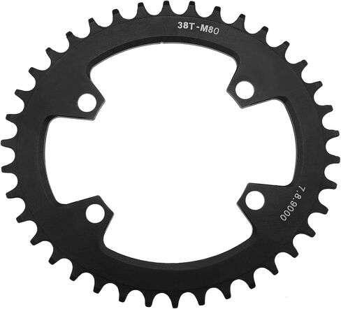 Black Oval Bicycle Chainring 96 BCD Bike Narrow Wide Round Chainring Single Chain Ring for Mountain Bicycle Chain Ring in Saudi Arabia