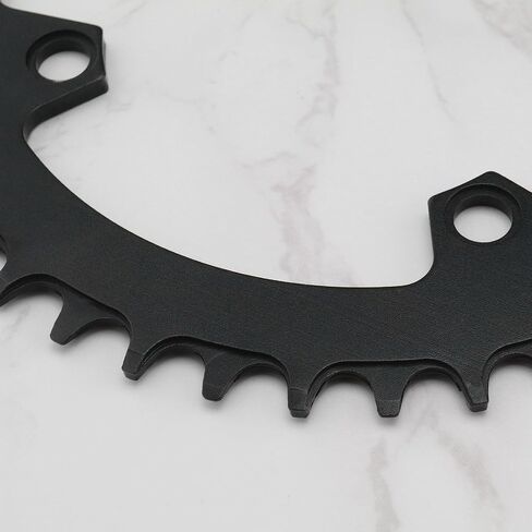 Black Oval Bicycle Chainring 96 BCD Bike Narrow Wide Round Chainring Single Chain Ring for Mountain Bicycle Chain Ring in Saudi Arabia
