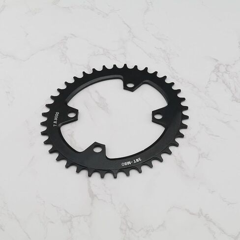 Black Oval Bicycle Chainring 96 BCD Bike Narrow Wide Round Chainring Single Chain Ring for Mountain Bicycle Chain Ring in Saudi Arabia