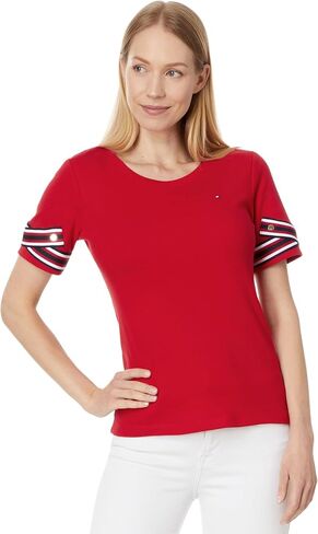 Tommy Hilfiger Women's Tie Sleeve Top in Saudi Arabia