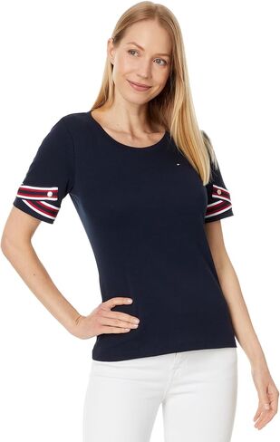 Tommy Hilfiger Women's Tie Sleeve Top in Saudi Arabia