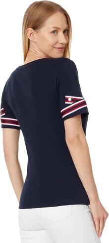 Tommy Hilfiger Women's Tie Sleeve Top in Saudi Arabia