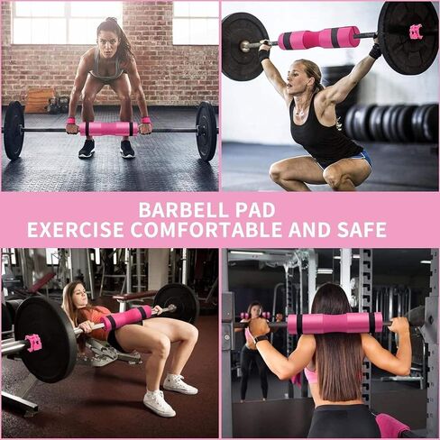 مجموعة من 11 قطعة من Gym Barbell وسادة وردية للقرفصاء، وضغطات الورك، والطعنات، ويوم الساق، وقضبان أولمبية قياسية مع مشابك أمان، وأشرطة مقاومة الورك، وأشرطة الكاحل، وحقيبة حمل in Saudi Arabia