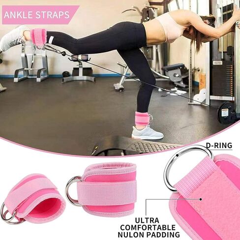 مجموعة من 11 قطعة من Gym Barbell وسادة وردية للقرفصاء، وضغطات الورك، والطعنات، ويوم الساق، وقضبان أولمبية قياسية مع مشابك أمان، وأشرطة مقاومة الورك، وأشرطة الكاحل، وحقيبة حمل in Saudi Arabia