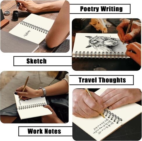 Seajan 18 Pcs Small Notebooks 3x5 Spiral Note Pads Pocket Size Memo Pads Unlined Mini Spiral Bound Notebook Blank Journal Notepads, 120 Pages for Home School Office Supplies (Black) in Saudi Arabia