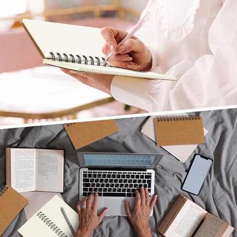 Seajan 18 Pcs Small Notebooks 3x5 Spiral Note Pads Pocket Size Memo Pads Unlined Mini Spiral Bound Notebook Blank Journal Notepads, 120 Pages for Home School Office Supplies (Black) in Saudi Arabia