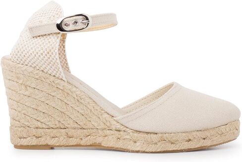 صندل إسبادريل إسباني أصلي من Granada للنساء - حذاء مستدام وصديق للبيئة ونباتي. طراز كلاسيكي، جزء علوي من قماش القطن العضوي، نعل داخلي مريح، نعل أوسط من الجوت، نعل مطاطي. صنع في اسبانيا in Kuwait