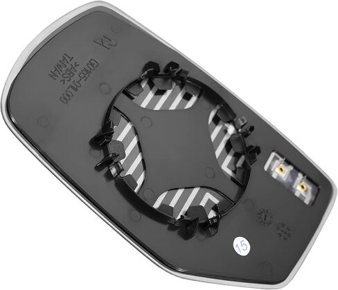 DNA Motoring OEM-MG-0544 نمط المصنع تعديل الطاقة زجاج مرآة جانبي يمين للراكب مُسخن متوافق مع اتفاق 2013-2017، مع لوحة خلفية in Saudi Arabia