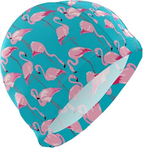 Swimming Cap Animal Funny Unisex Adult Swim Cap Polyester in Saudi Arabia