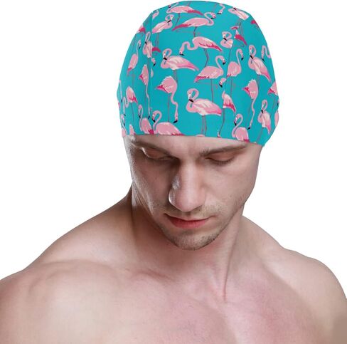 Swimming Cap Animal Funny Unisex Adult Swim Cap Polyester in Saudi Arabia