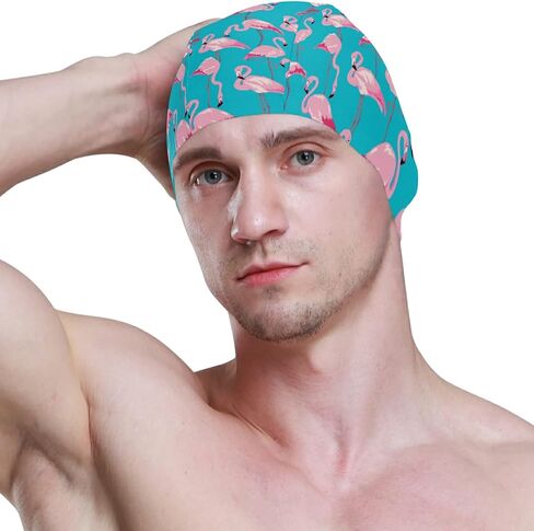 Swimming Cap Animal Funny Unisex Adult Swim Cap Polyester in Saudi Arabia