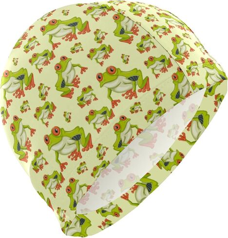 Swimming Cap Animal Funny Unisex Adult Swim Cap Polyester in Saudi Arabia