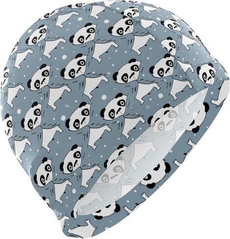 Swimming Cap Animal Funny Unisex Adult Swim Cap Polyester in Saudi Arabia