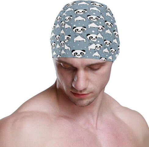 Swimming Cap Animal Funny Unisex Adult Swim Cap Polyester in Saudi Arabia