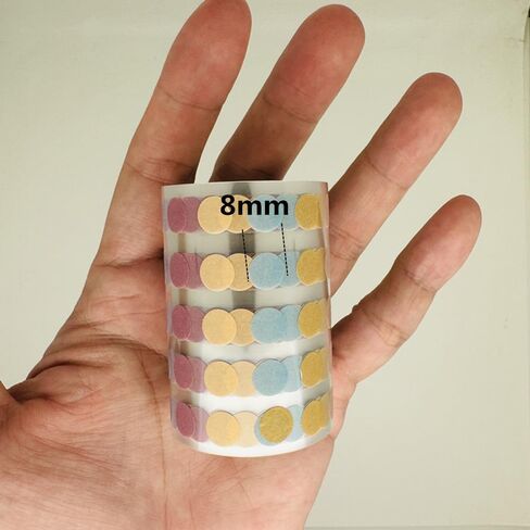 حزمة ملصقات نقاط واشي، ملصقات دائرية صغيرة اللون، ملصقات نقاط ترميز دائرية شفافة لتزيين دفتر اليوميات وتقويم جدول أعمال دفتر القصاصات (6) in Kuwait