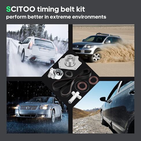 SCITOO TBK143WP TCKWP295 طقم حزام توقيت المحرك يناسب 99-02 لكرايسلر 300M 98-02 لكرايسلر كونكورد 99-01 لكرايسلر LHS 98-02 لدودج باسل 99-01 لبليموث بروولر in Saudi Arabia