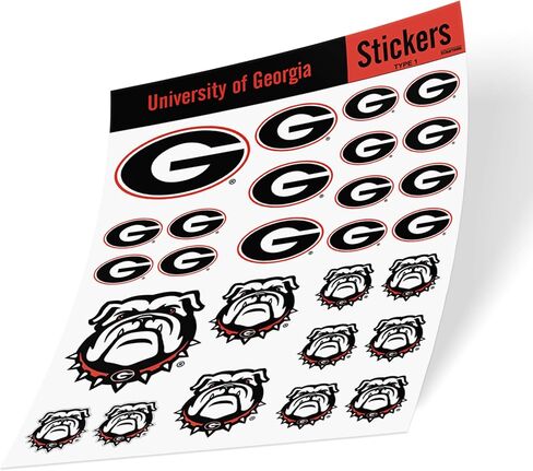 ملصقات ديزرت كاكتوس جامعة جورجيا بلدغ UGA Dawgs ملصقات من الفينيل لزجاجة مياه للكمبيوتر المحمول ودفتر قصاصات السيارة T1 (النوع 1 - C) in Saudi Arabia