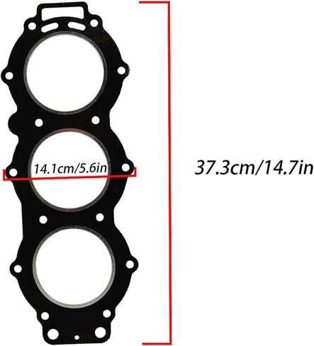 Cylinder Head Gasket 506-12 688-11181-A0-00 Replacement for Yamaha 3 Cylinder 75-90 HP 1984-2009 in Saudi Arabia