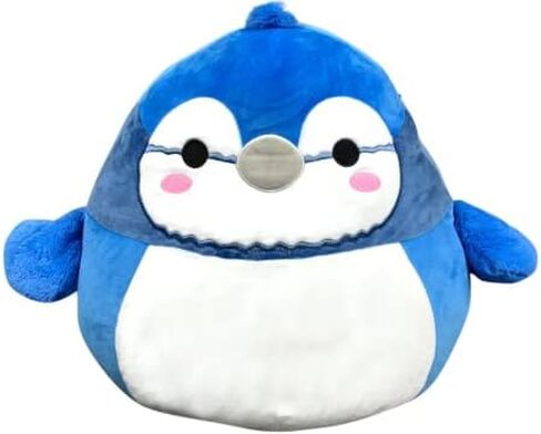 وسادة Squishmallow الرسمية كيلي توي مقاس 12 بوصة على شكل فرقة الطيور القابلة للجمع (Babs Blue Jay) in Saudi Arabia