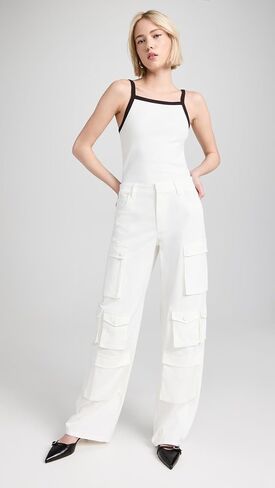 alice + olivia Women's Olympia Baggy Cargo Pants in Saudi Arabia
