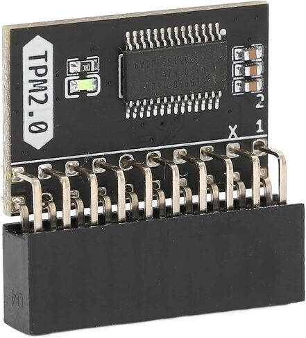 Gigabyte Motherboard Motherboard Tpm Chip Tpm2.0 Mini Pc,TPM 2.0 Encryption Security Module 20pin Strong Encryption TPM Processor Black TPM Module System Components for LPC PC in Saudi Arabia