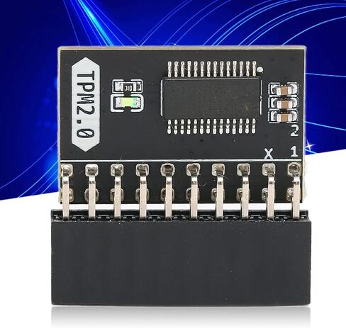 Gigabyte Motherboard Motherboard Tpm Chip Tpm2.0 Mini Pc,TPM 2.0 Encryption Security Module 20pin Strong Encryption TPM Processor Black TPM Module System Components for LPC PC in Saudi Arabia