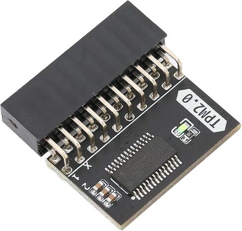 Gigabyte Motherboard Motherboard Tpm Chip Tpm2.0 Mini Pc,TPM 2.0 Encryption Security Module 20pin Strong Encryption TPM Processor Black TPM Module System Components for LPC PC in Saudi Arabia