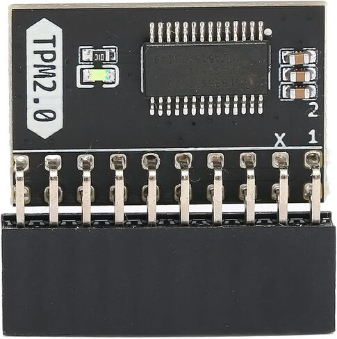 Gigabyte Motherboard Motherboard Tpm Chip Tpm2.0 Mini Pc,TPM 2.0 Encryption Security Module 20pin Strong Encryption TPM Processor Black TPM Module System Components for LPC PC in Saudi Arabia